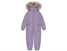 Ver de Terre flyverdragt lilla dewberry med pels 